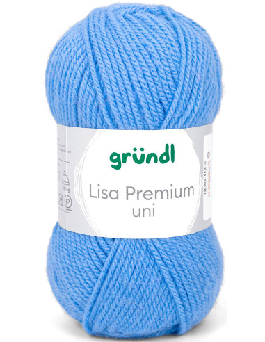Fil à tricoter Lisa Premium uni Gründl