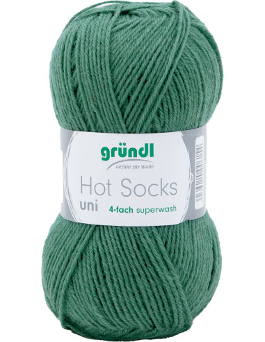 Hot Socks Uni 50 Gründl sock yarn
