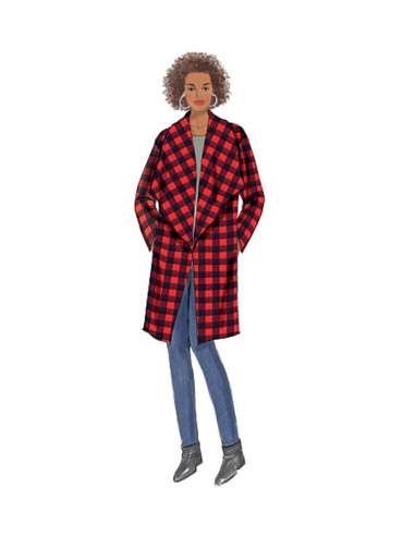 Jacket, coat, and wrap garment pattern - Butterick 6250