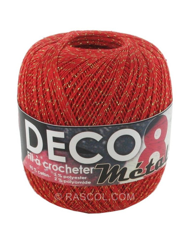 Coton déco 8 lurex