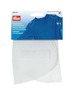 Pair of seamless hook-and-loop straight shoulder pads