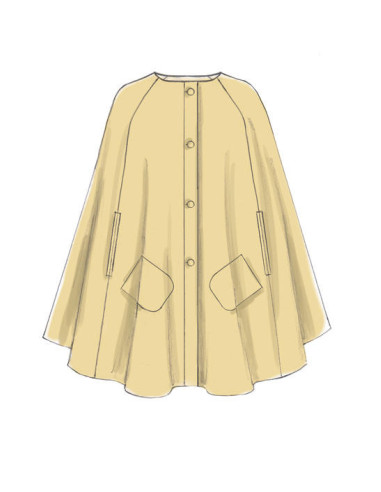 Cape and belt pattern - McCall's 7477