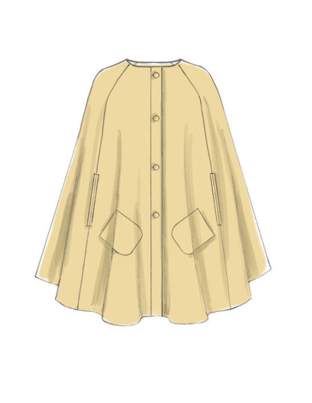 Cape and belt pattern - McCall's 7477