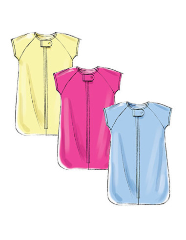 Jacket, overalls, pants, baby nest, and hat pattern - Butterick 6238