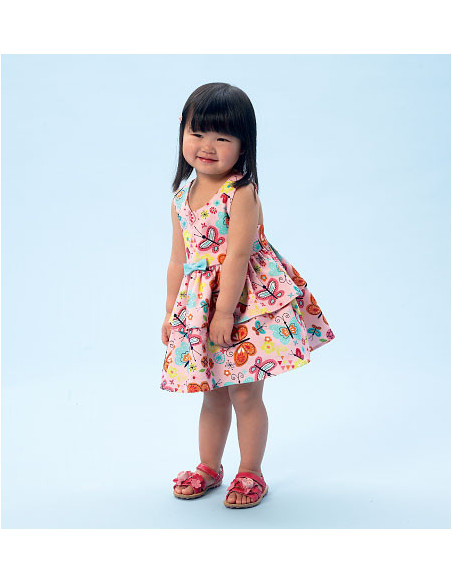 High-waisted top, dresses, romper, and shorts pattern - McCall's 6944