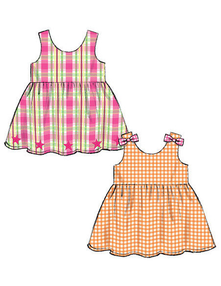 High-waisted top, dresses, romper, and shorts pattern - McCall's 6944
