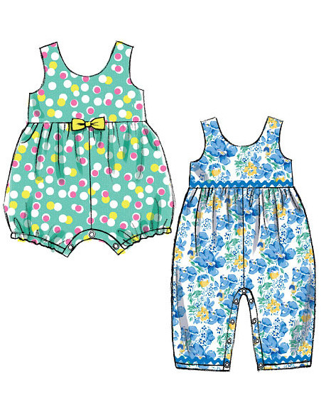 High-waisted top, dresses, romper, and shorts pattern - McCall's 6944