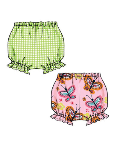 High-waisted top, dresses, romper, and shorts pattern - McCall's 6944