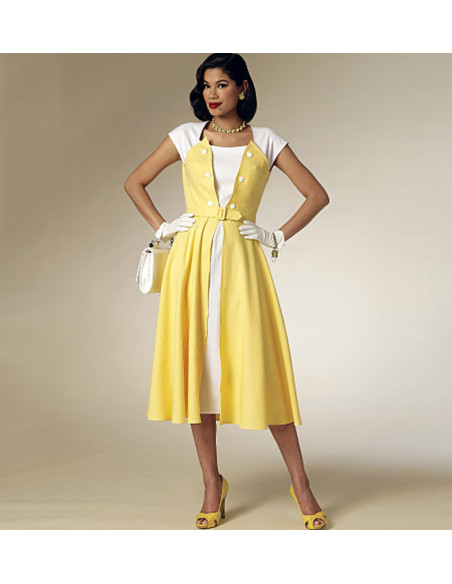 Dress and belt pattern - Butterick 6211