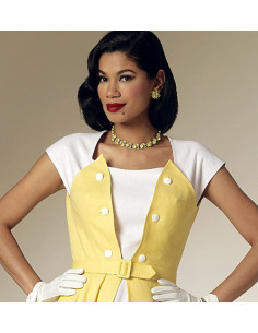 Dress and belt pattern - Butterick 6211 2