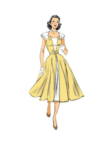 Dress and belt pattern - Butterick 6211