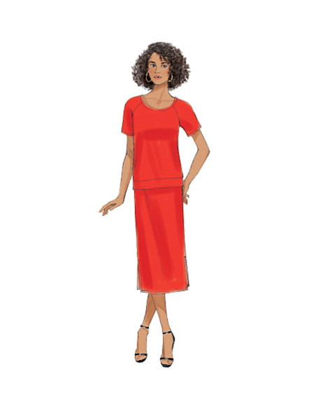 Top, dress, and skirt pattern - Butterick 6207