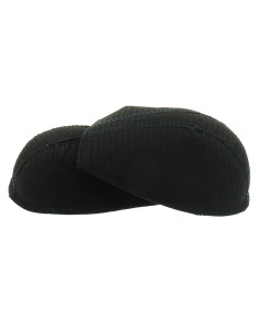 Pair of black covered fashion epaulettes