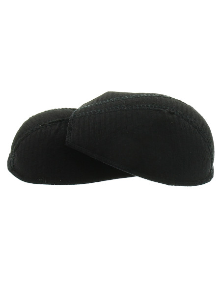 Pair of black covered fashion epaulettes
