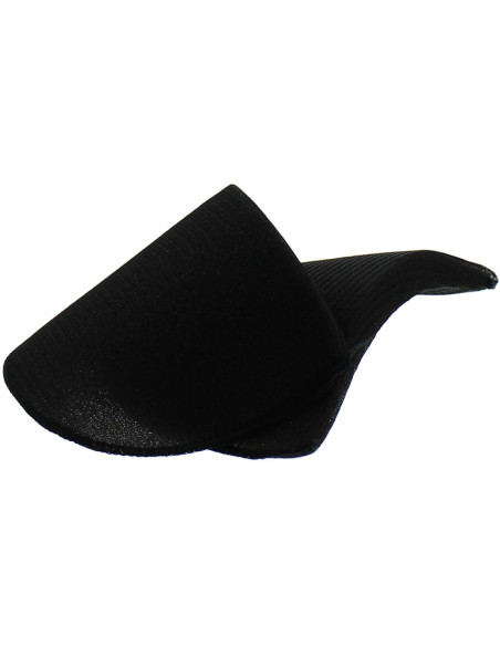 Pair of straight black-covered epaulettes