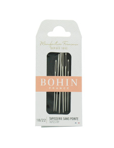 Cross-stitch needles, canvas, and knitting without point Bohin - Assortment 18/22