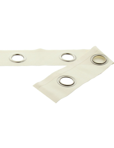 Mat silver eyelet tape - Off-white