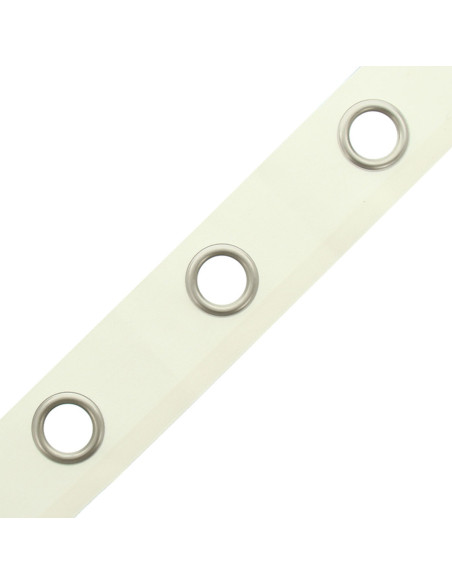 Mat silver eyelet tape - Off-white