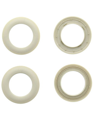 Set of 8 curtain eyelets Ø44 mm - Mats - Stone