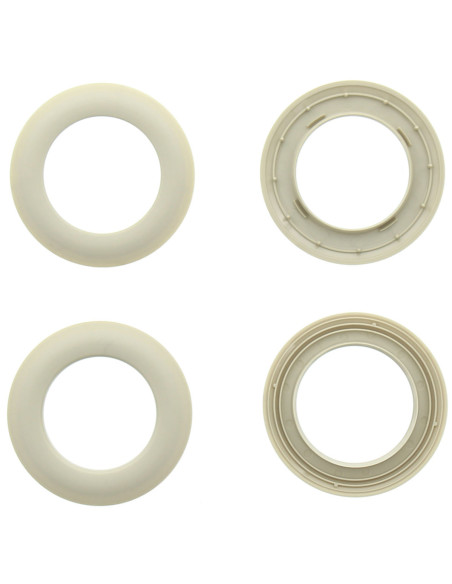 Set of 8 curtain eyelets Ø44 mm - Mats - Stone
