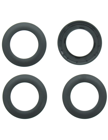 Set of 8 curtain eyelets Ø44 mm - Mats - Gray