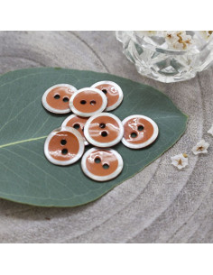 Halo Button - Chestnut 2