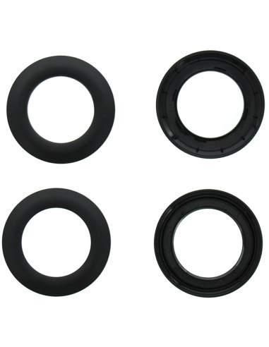 Set of 8 curtain eyelets Ø44 mm - Mats - Black