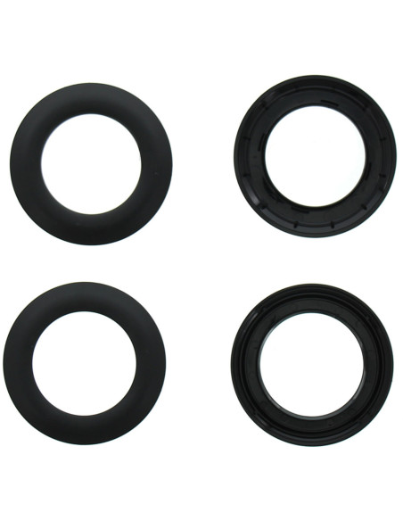 Set of 8 curtain eyelets Ø44 mm - Mats - Black
