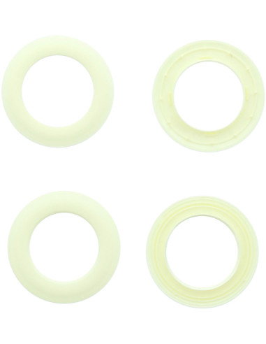 Set of 8 curtain eyelets Ø44 mm - Mats - Cream