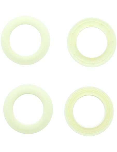 Set of 8 curtain eyelets Ø44 mm - Mats - Cream