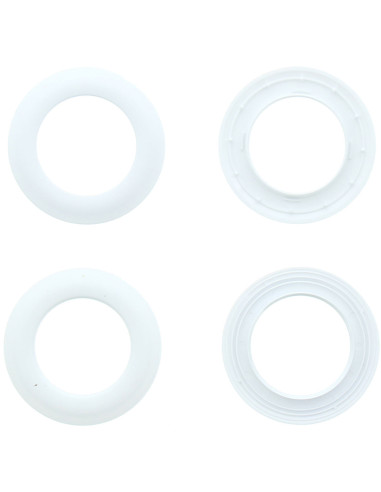Set of 8 curtain eyelets Ø44 mm - Mats - White