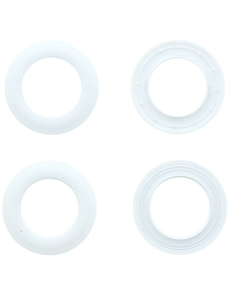 Set of 8 curtain eyelets Ø44 mm - Mats - White