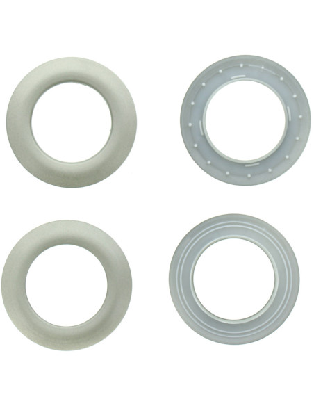 Set of 8 curtain eyelets Ø44 mm - Satin - Light Silver