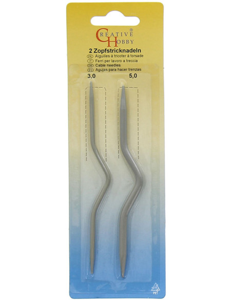 Cable needles - No. 3.0 and 5.0