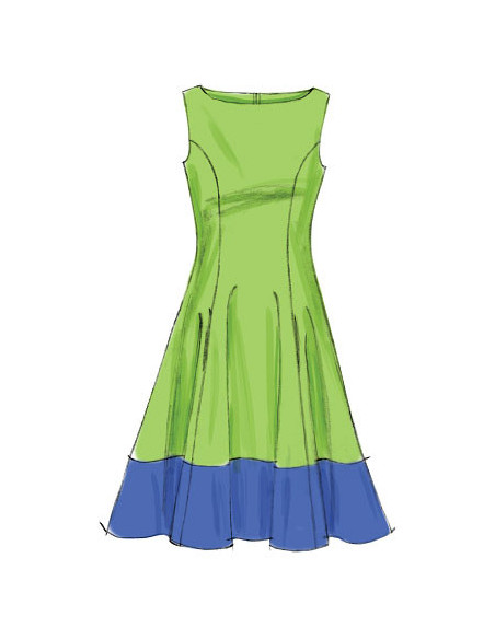 Lined dress pattern - McCall's 6741