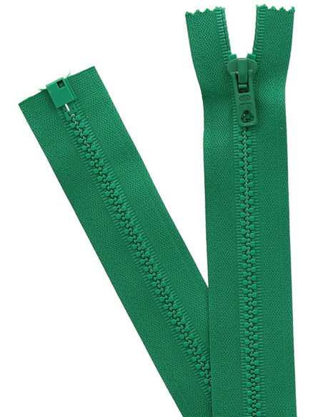 Synthetic separable zipper - Emerald green
