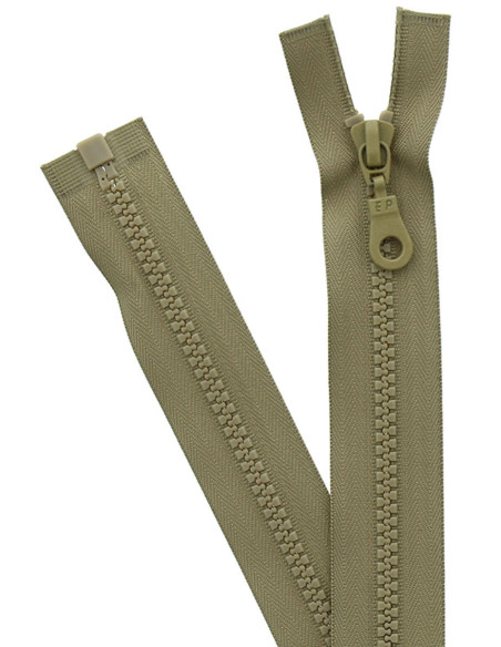 Synthetic separable zipper - Medium beige