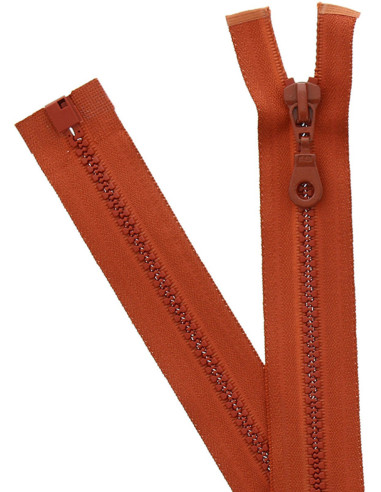 Synthetic separable zipper - Caramel brown