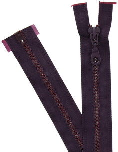 Synthetic separable zipper - Plum
