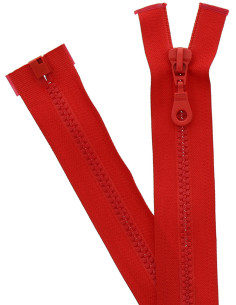 Synthetic separable zipper - Vermilion red