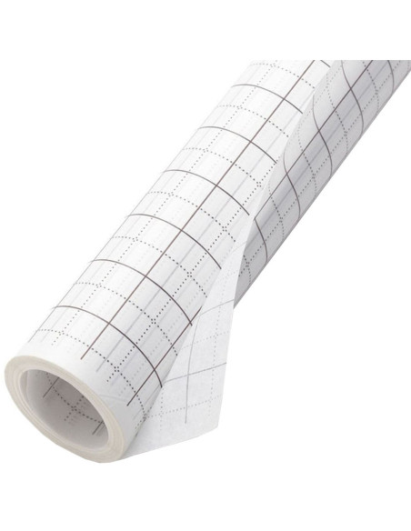 Grid-patterned tissue paper roll for patterns - 80 cm x 15 meters
