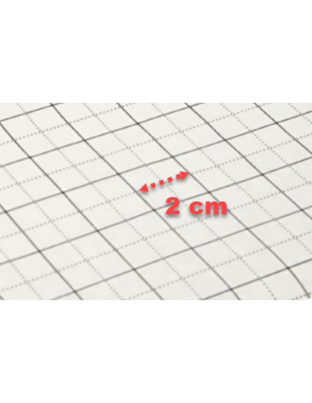 Grid-patterned tissue paper roll for patterns - 80 cm x 15 meters