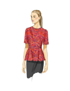 High-Low Top Pattern - Vogue 8815 2