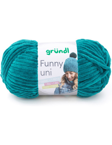 Fil chenille Funny uni Gründl
