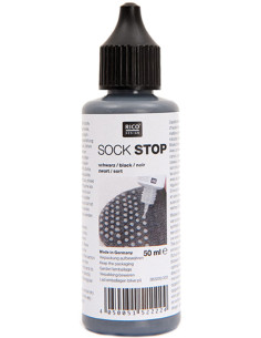 Non-slip latex bottle for socks - Black