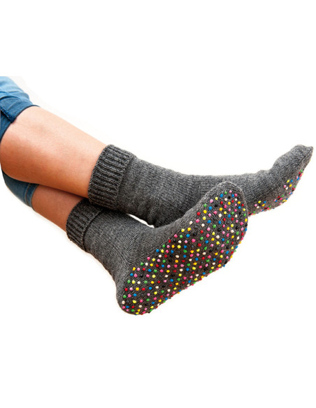 Non-slip latex bottle for socks - Black