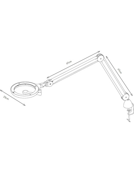 Daylight IQ LED magnifying lamp