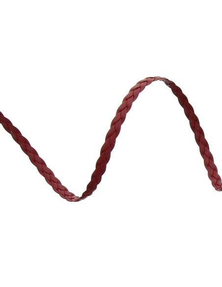 Burgundy faux braid