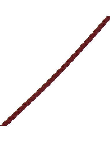 Burgundy faux braid