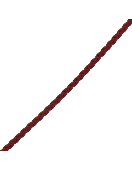 Burgundy faux braid